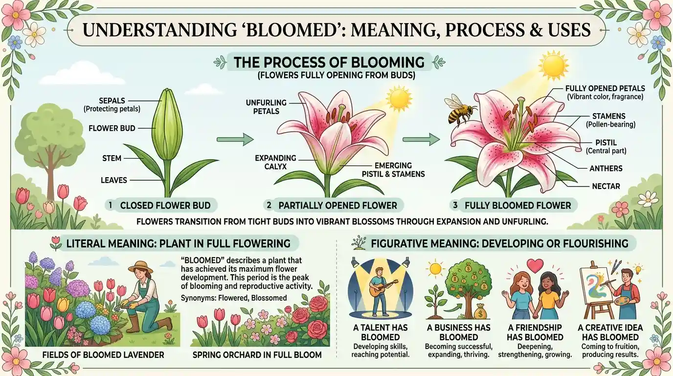 Synonyms of Bloomed