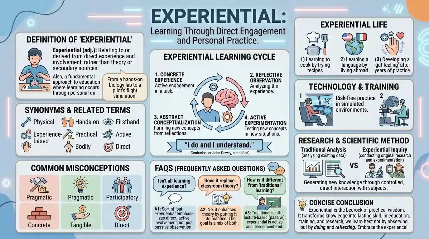 synonyms of experiential