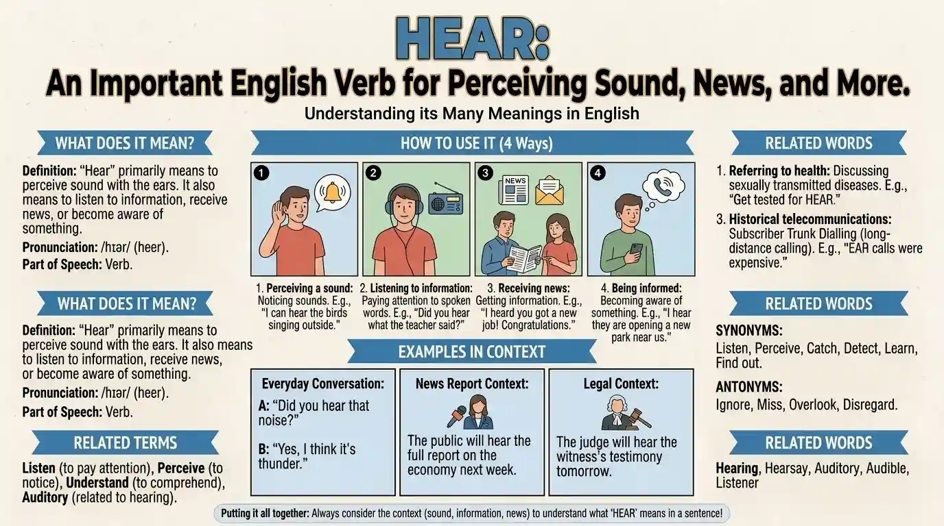 Synonym of Hear