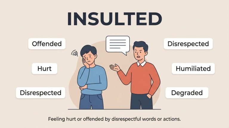 Synonyms of Insulted