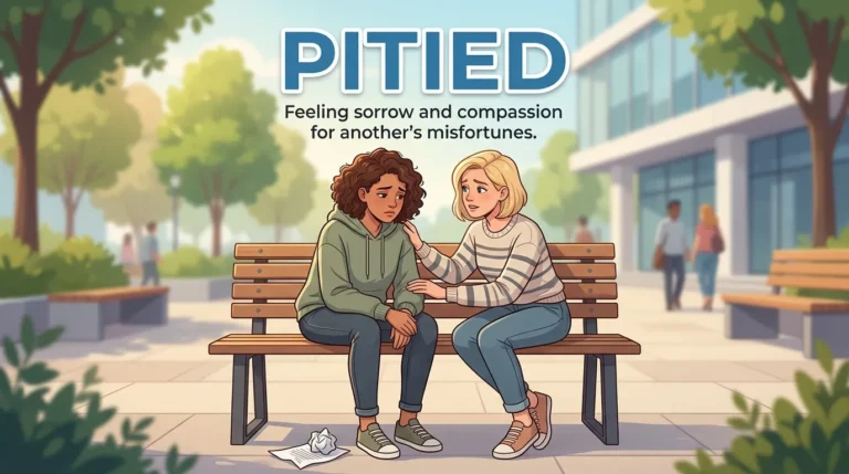 Synonyms of Pitied
