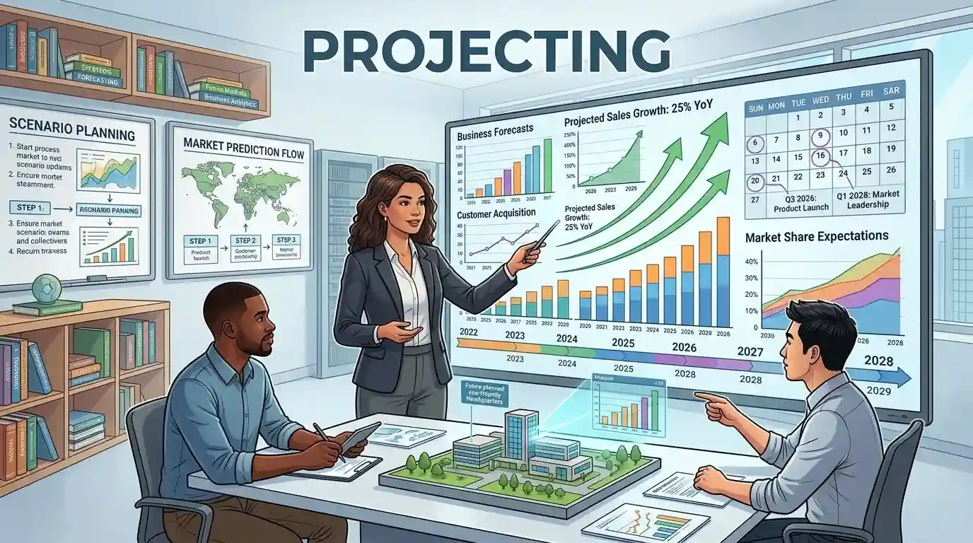 Synonyms of Projecting