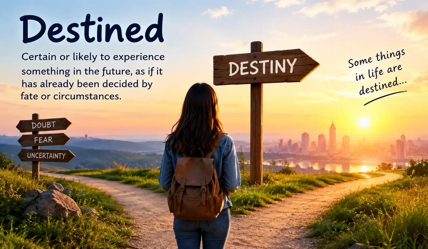 Synonyms of Destined