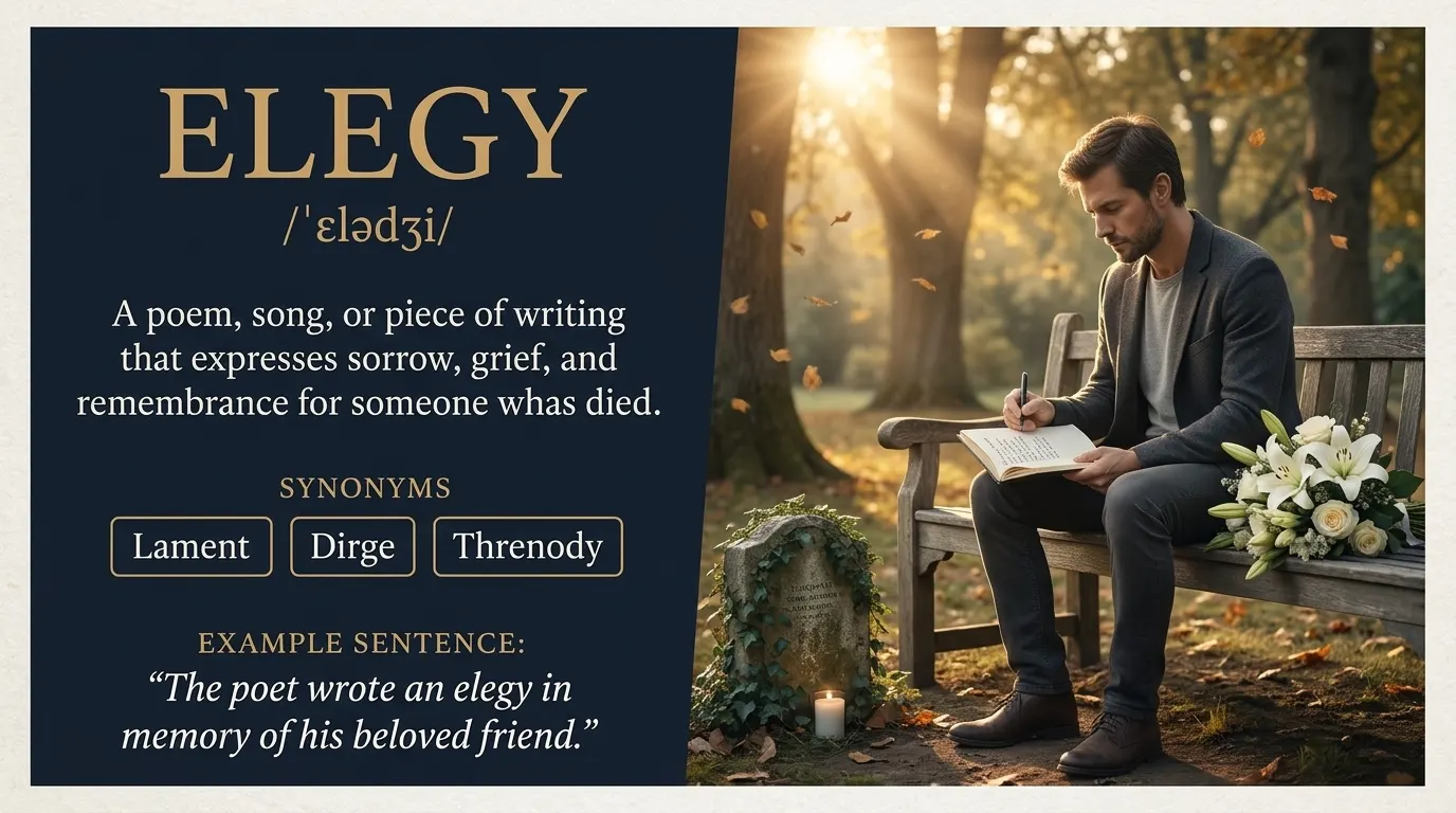 Synonyms of Elegy