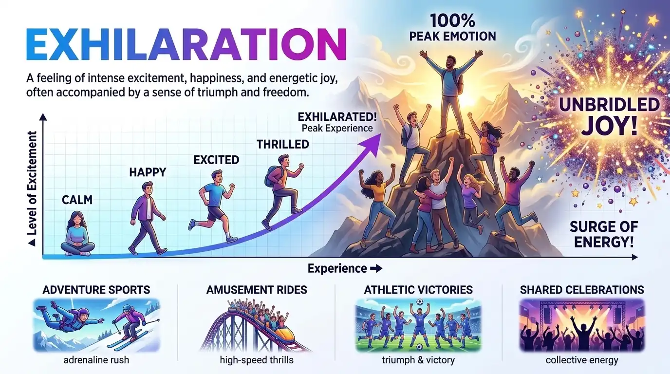 Synonyms of Exhilaration