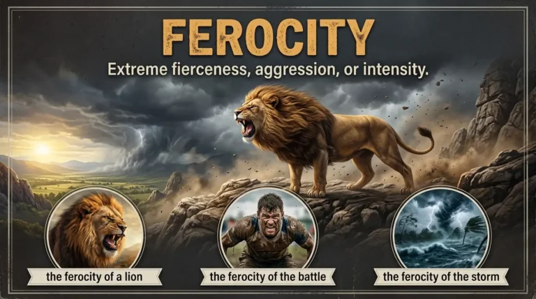 Synonyms of Ferocity