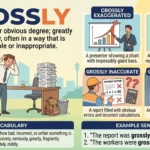 Synonyms of Grossly