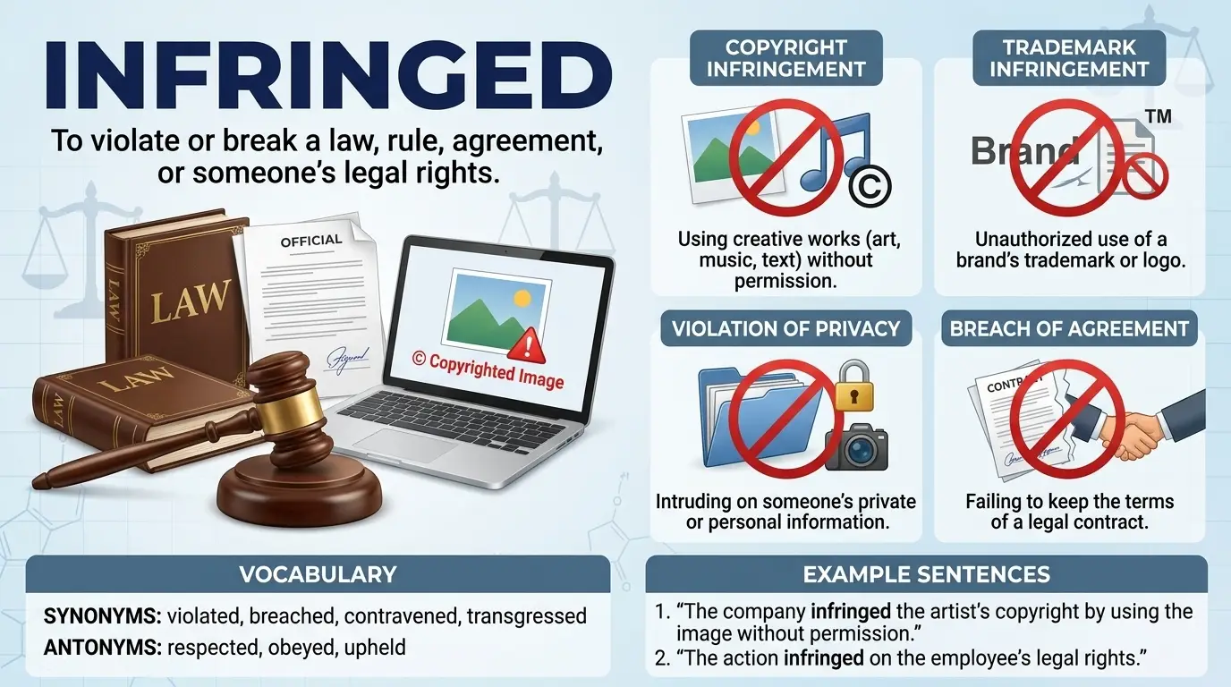 Synonyms of Infringed