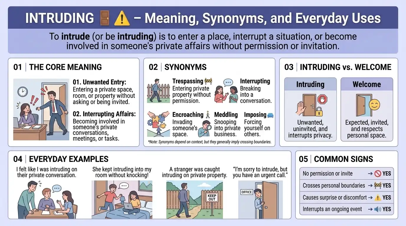 Synonyms of Intruding