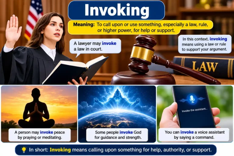 Synonyms of Invoking