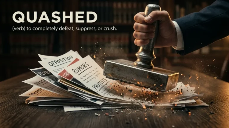Synonyms of Quashed