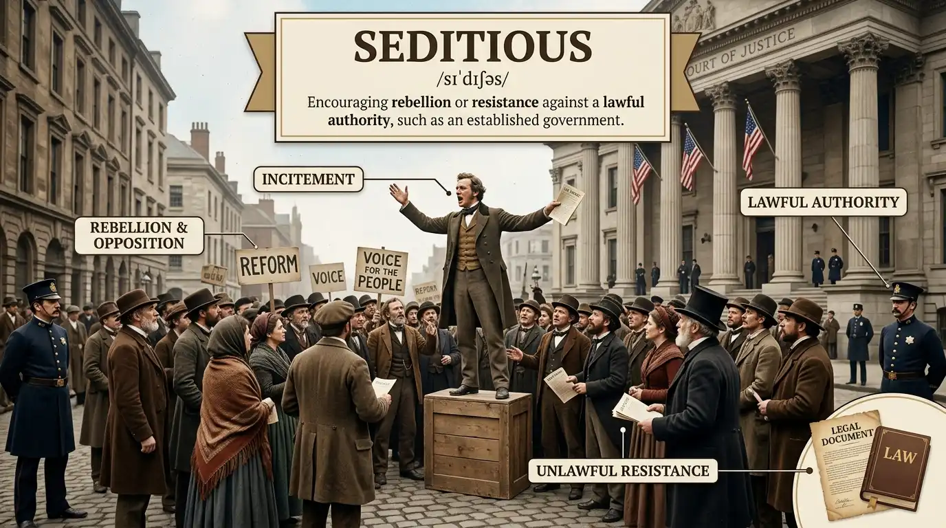 Synonyms of Seditious