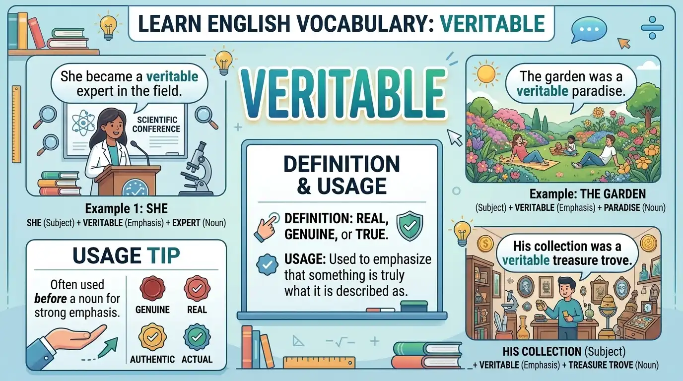 Synonyms of Veritable